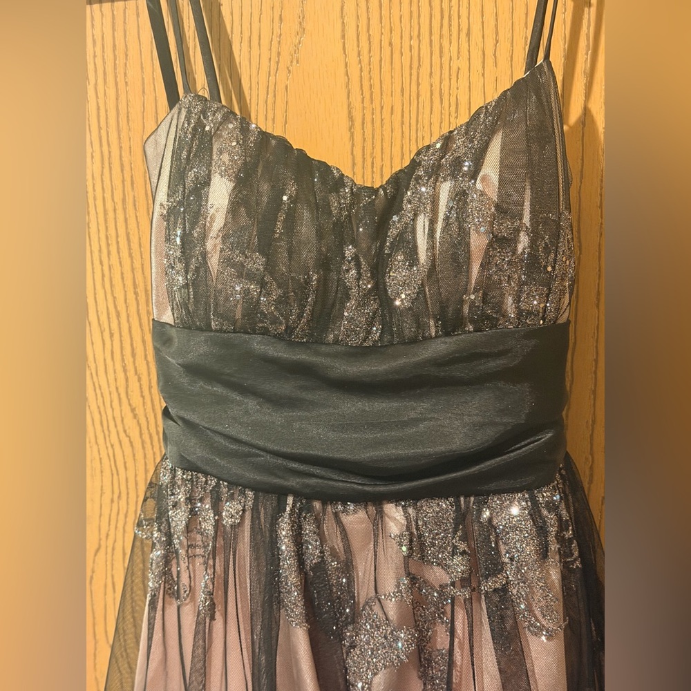 B. Smart Glittering Black and Silver Dress (juniors) - Picture 2 of 7